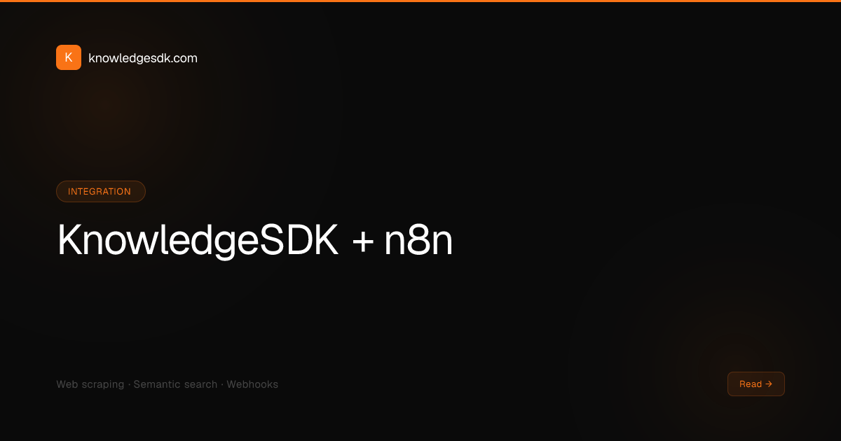 No-Code Web Scraping with KnowledgeSDK and n8n (2026)