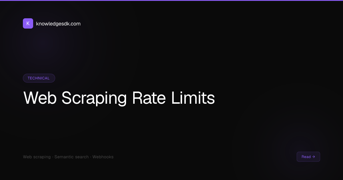 Web Scraping Rate Limiting: Production Best Practices for 2026