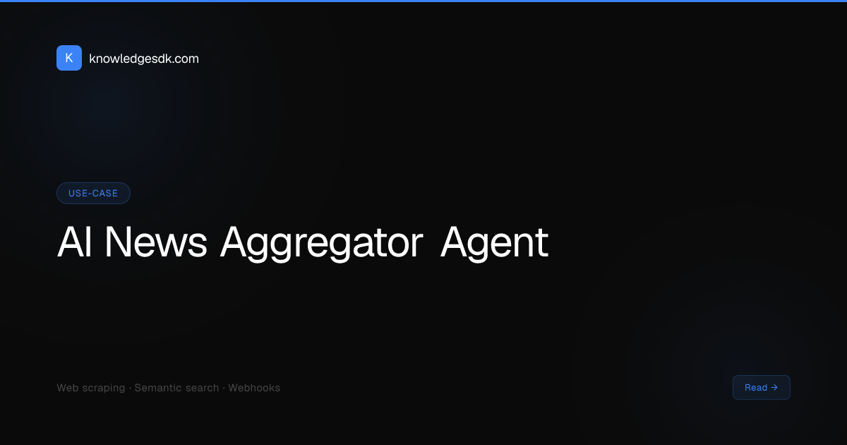 Build a News Aggregator AI Agent with Web Scraping (No RSS Needed)
