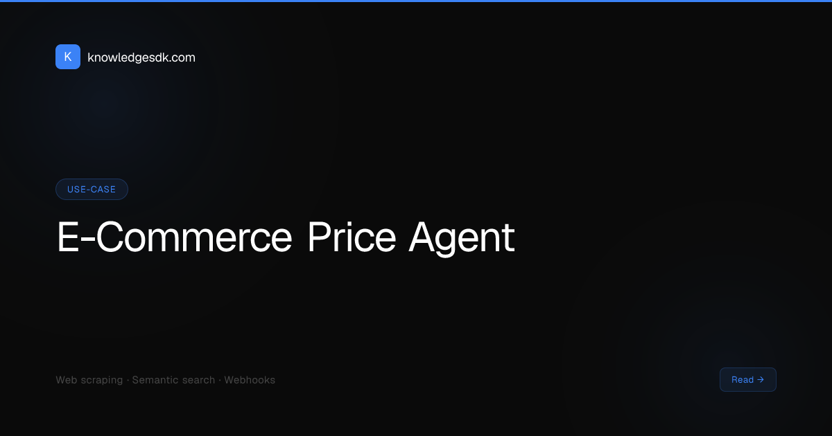 Build an E-Commerce Price Monitoring Agent (2026)